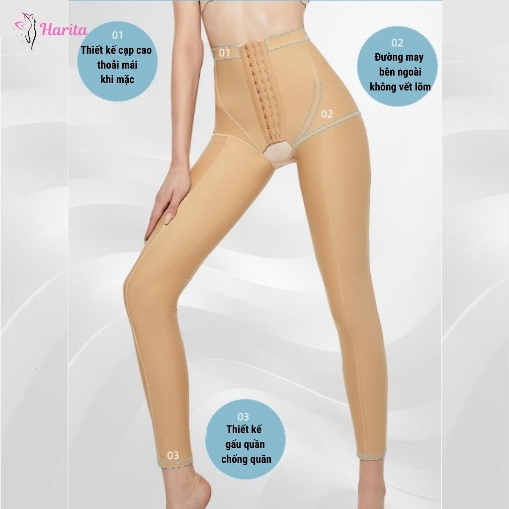 Quần định hình đùi chân, gen nịt bụng eo nâng mông sau  hút mỡ giai đoạn I siêu nén Harita cao cấp xuất Nhật