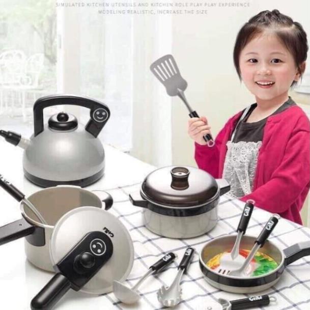 Bộ Đồ Chơi Nấu Ăn Nhà Bếp 36 Chi Tiết Giúp Trẻ Sáng Tạo, Thích Nấu Ăn