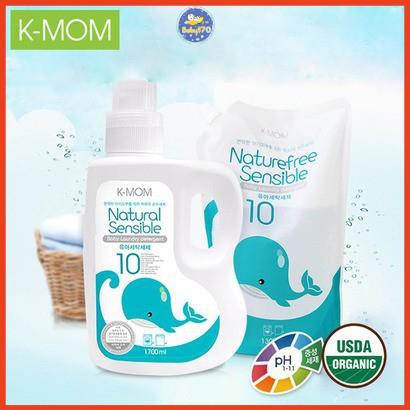 Nước Giặt Kmom Đồ Sơ Sinh Hữu Cơ (Organic) K-mom Hàn Quốc bao bì mới