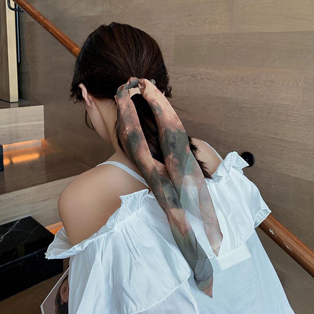 Dây Buộc Tóc Ruy Băng Dài Nhiều Màu Sắc Phong Cách Hàn Quốc Cho Nữ