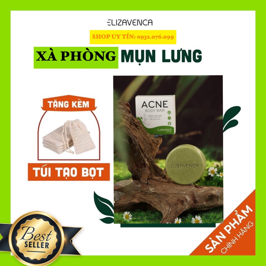 [CAM KẾT CHÍNH HÃNG] XÀ PHÒNG LÀM SẠCH MỤN LƯNG VÀ TOÀN THÂN ELIZAVENCA ACNE BODY BAR | BigBuy360 - bigbuy360.vn