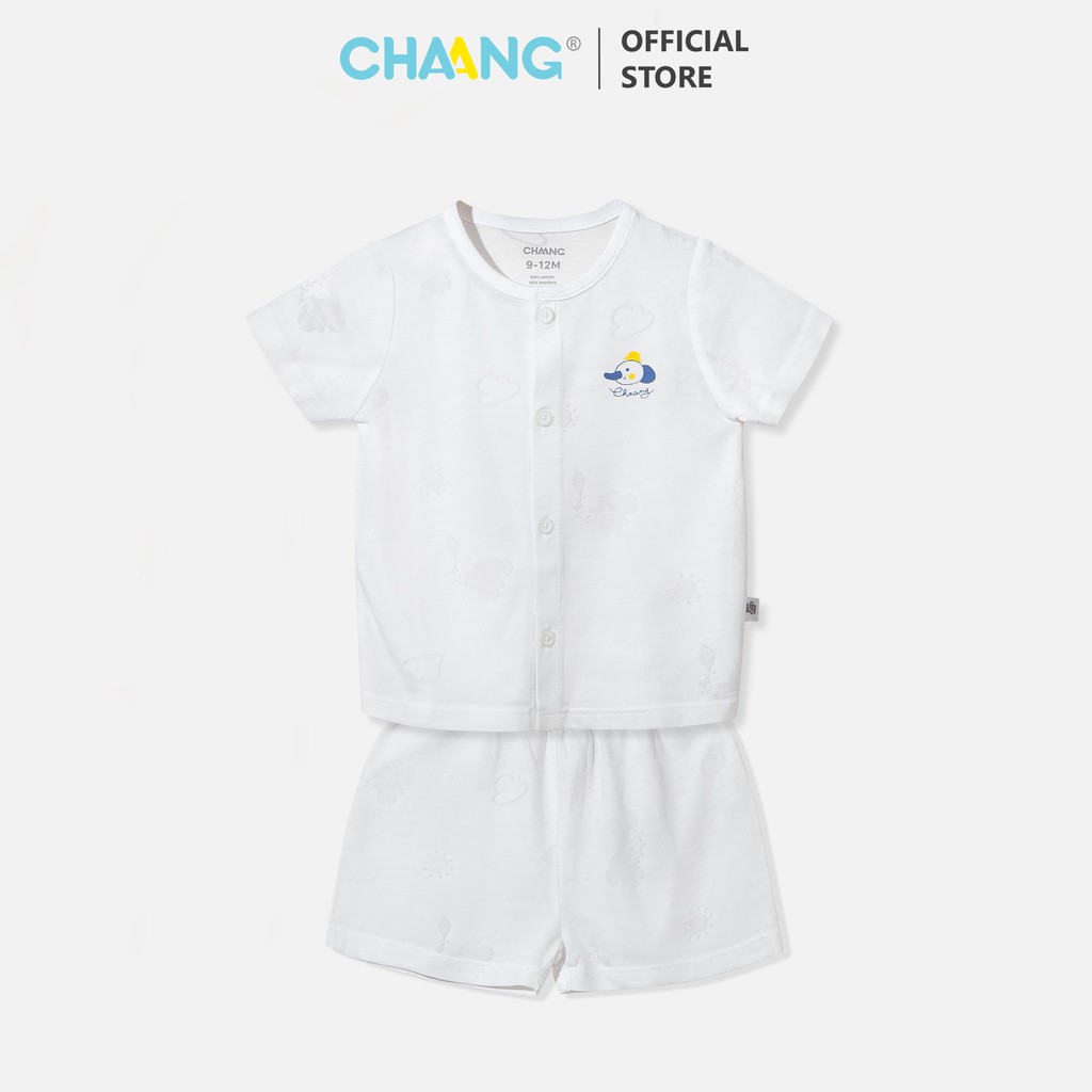 Bộ cộc cúc giữa summer chaang trắng