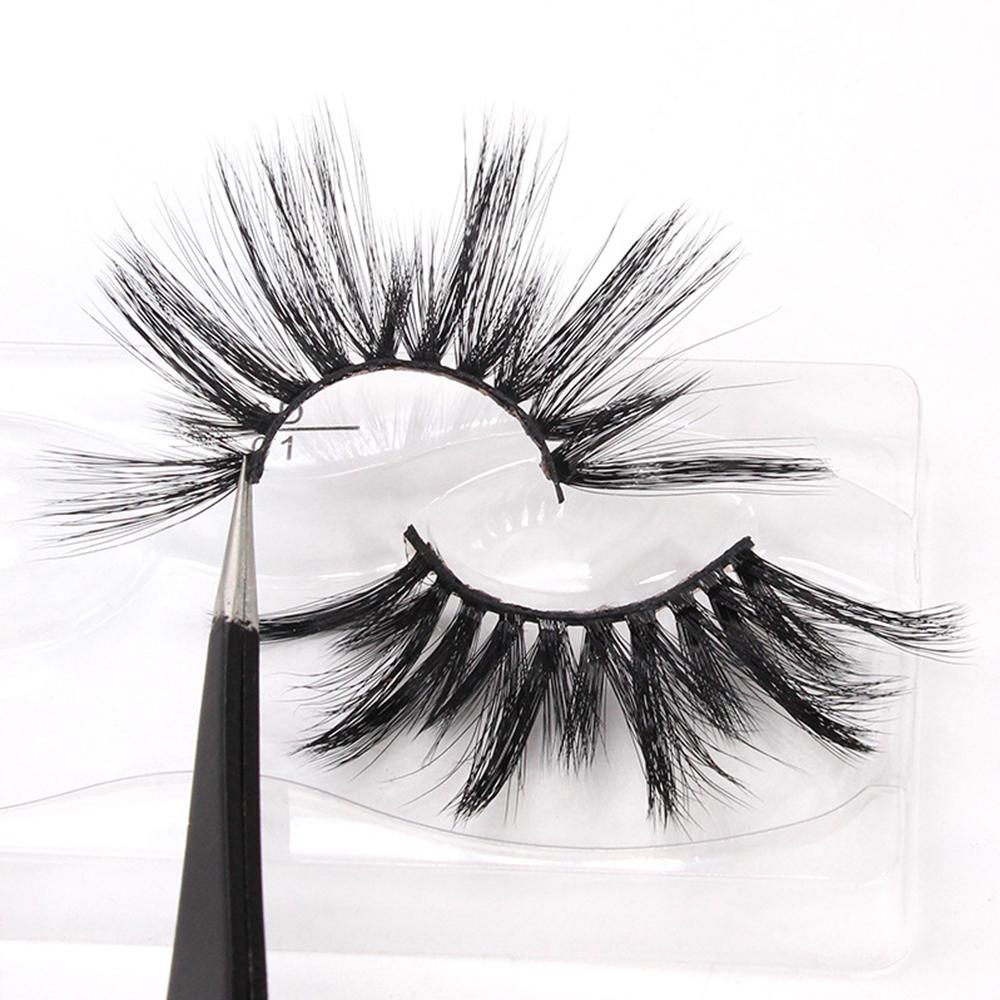 OCEANMAP Cặp Lông Mi Giả 25mm 6D Dày Dặn Tự Nhiên Chống Thấm Nước