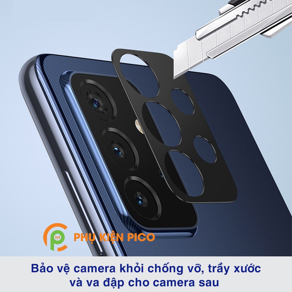 Dán camera Samsung A52 khung kim loại bảo vệ an toàn camera sau - Ốp viền camera Samsung Galaxy A52
