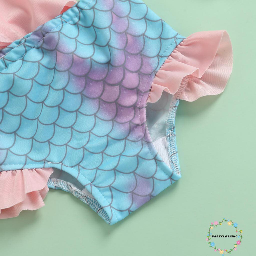 Bộ đồ bơi 3 mảnh màu sắc thời trang cho bé gái