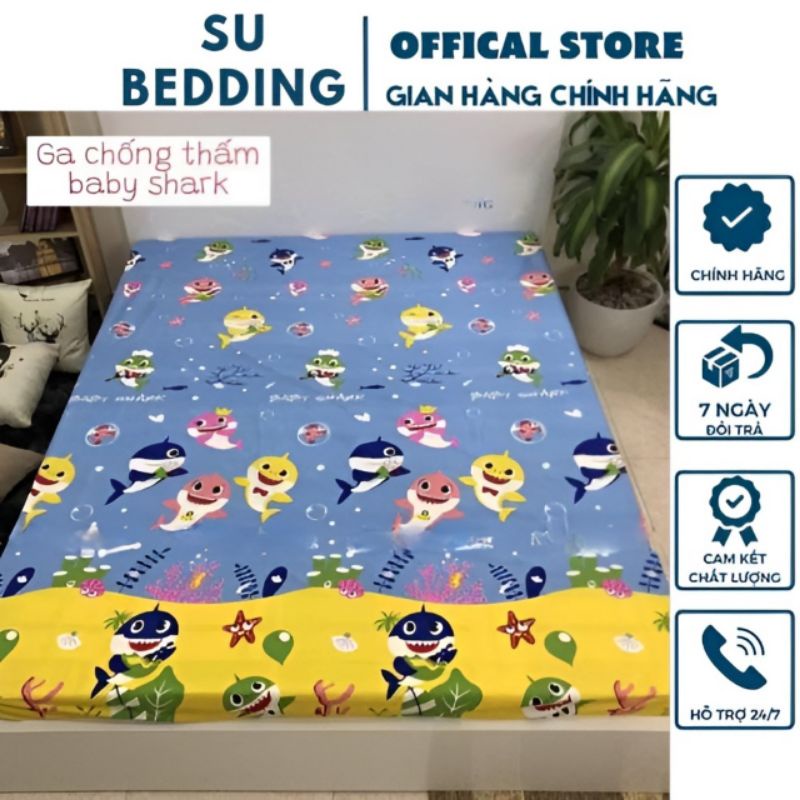 Ga chống thấm cotton Hàn Quốc cao cấp , nằm trực tiếp thoáng mát không bí [Hàng loại 1 -Giá SIÊU RẺ 🇻🇳]