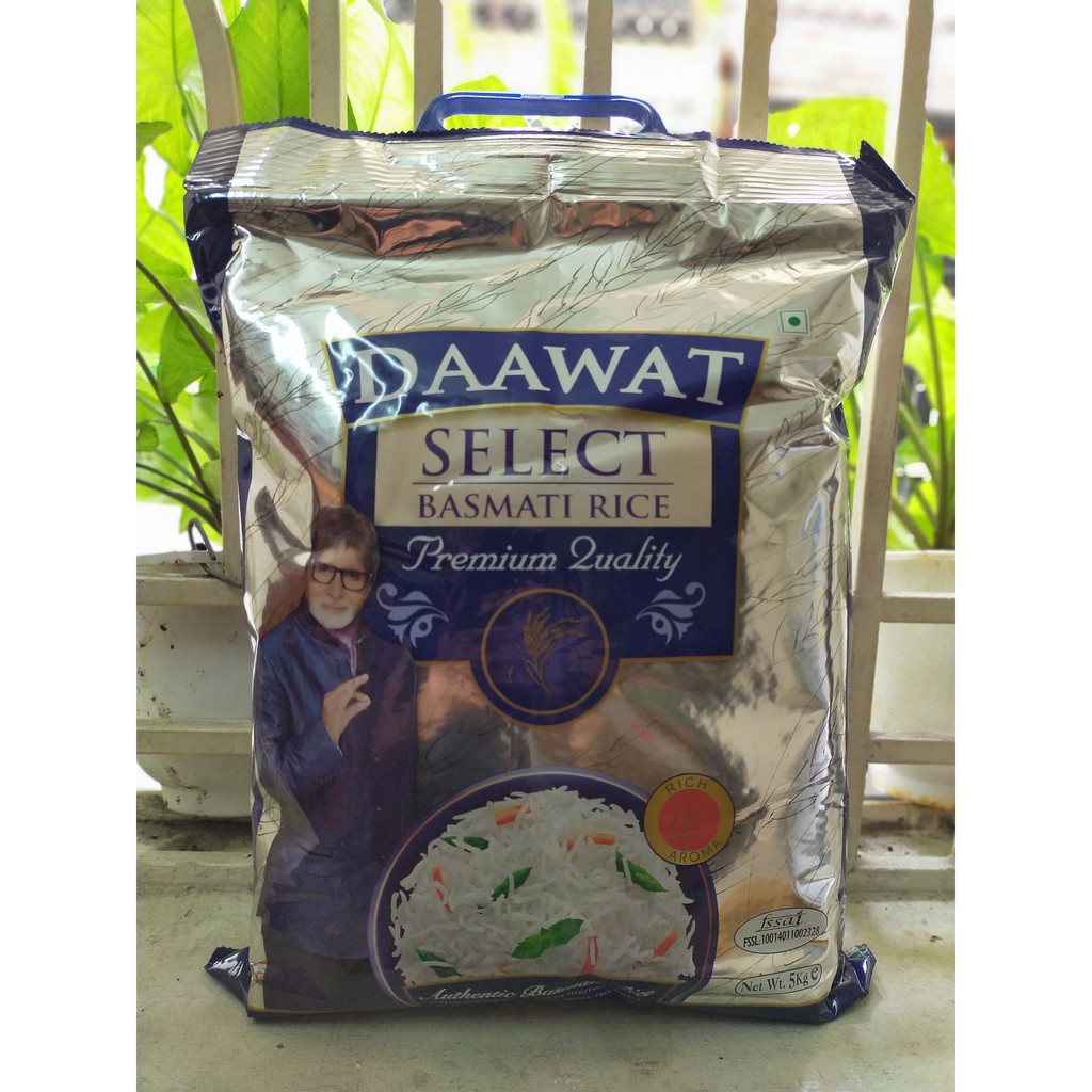 Gạo Basmati India Daawat 5kg Ấn Độ ngăn ngừa tiểu đường