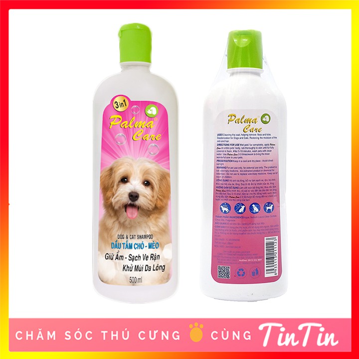 [Mã PET50K giảm Giảm 10% - Tối đa 50K đơn từ 250K] Sữa Tắm Cho Chó Mèo Palma Care 3 In 1 chai 300ml Giá Rẻ