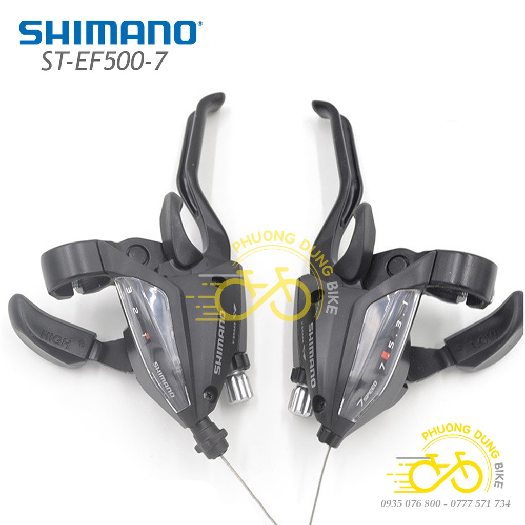 Tay đề xe đạp SHIMANO ST-EF500 3x7 speed - Hàng chính hãng