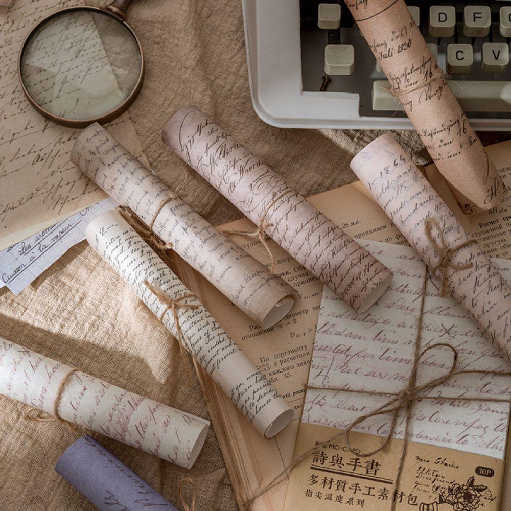 Set 30 Tờ Giấy Trang Trí Sổ Tay DIY Sáng Tạo