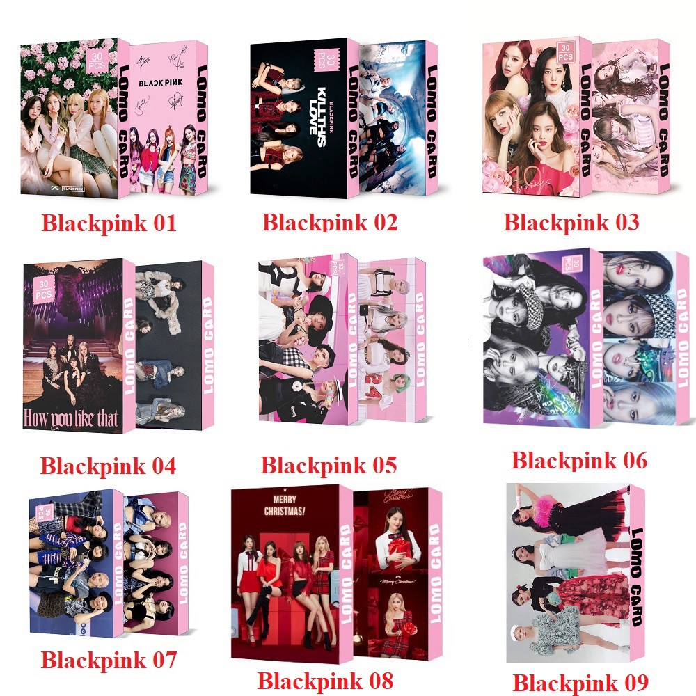 9 Mẫu Lomo Card Kpop Blackpink Kèm Ảnh Thật Mẫu Mới 2021