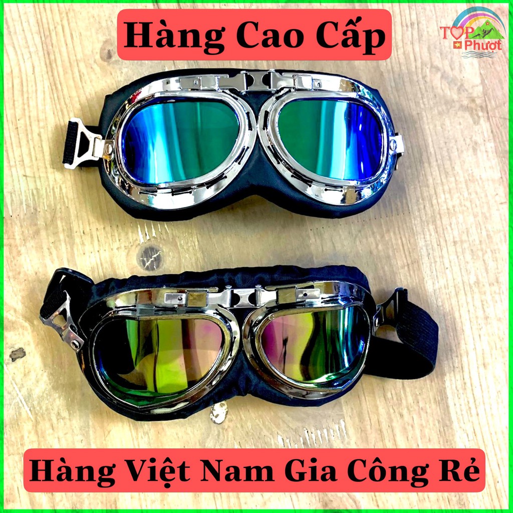 [Mã SKAMPUSH9 giảm 10% đơn 200K] Kính Phi Công Cho Mũ 1/2 và 3/4 - Hàng Cao Cấp, Đẹp Bền Chắc Chắn