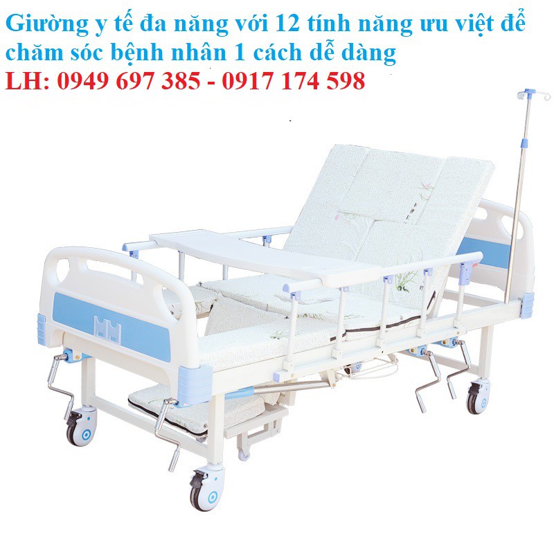 Giường y tế đa năng hạ chân góc nhỏ