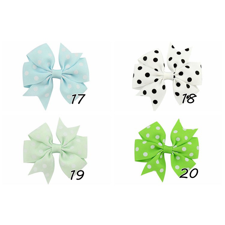 Kẹp tóc KIDSBOWS phối nơ thời trang cho bé gái tùy chọn màu sắc