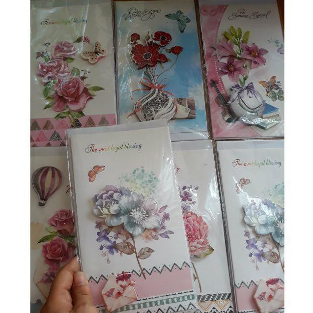 Thiệp 3D thiệp chúc mừng sinh nhật 20/10 20/11 8/3 thiệp quà tặng