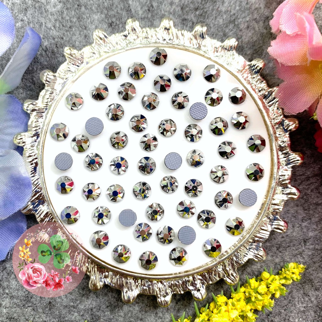 Mã SNG 822 . Đá Chân Lưới " Blue Hematile" 16 khía siêu bắt sáng, đính trang trí móng siêu lấp lánh.