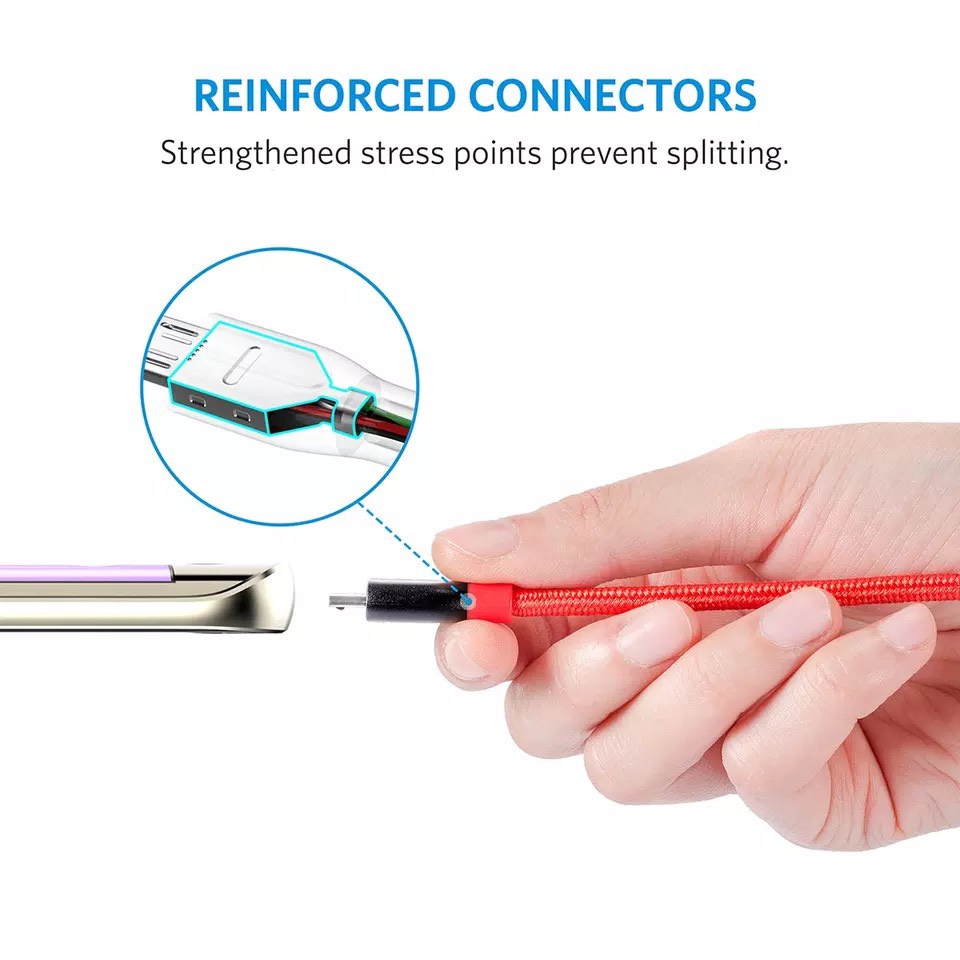 Cáp Micro USB Anker PowerLine+