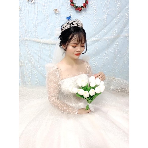 hoa cầm tay cô dâu (mã HCTAY01)