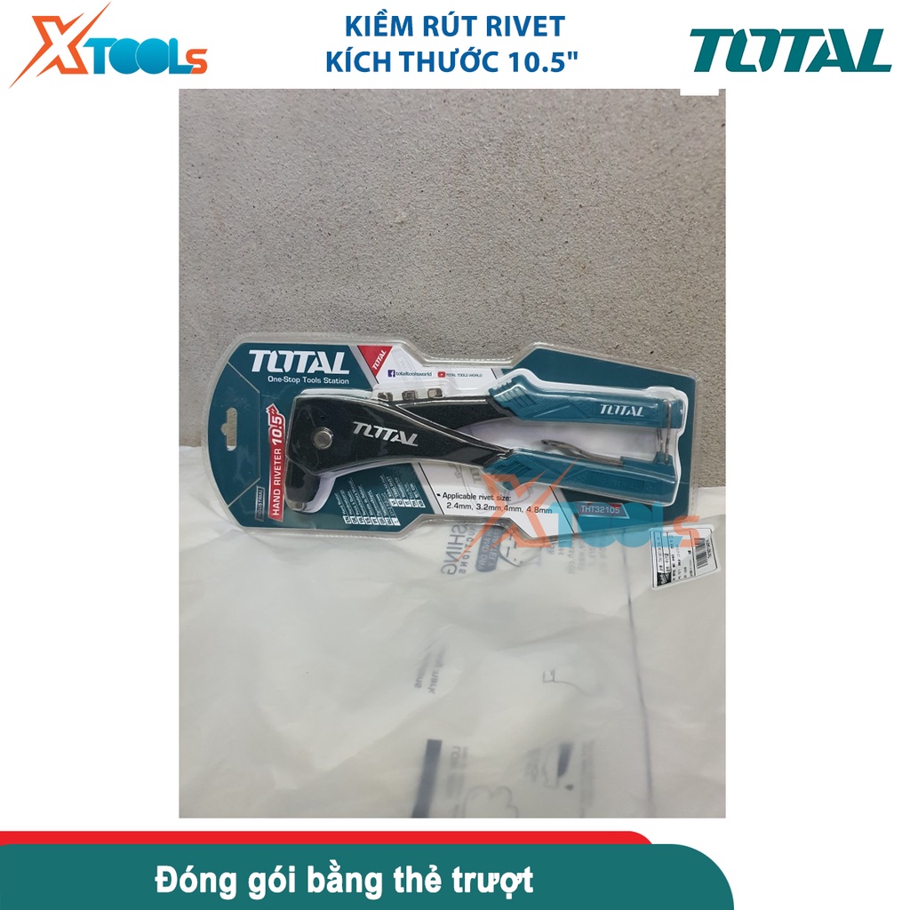 Kìm rút rivet 10,5 inch TOTAL THT32108S, chịu nhiệt, chịu lực mạ lớp chống rỉ sét, chống rỉ khóa [CHÍNH HÃNG][XTOOLS]