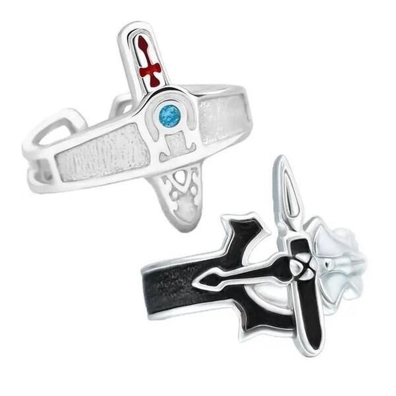 Nhẫn Họa Tiết Anime Sword Art Online Phong Cách Retro Thời Trang Unisex