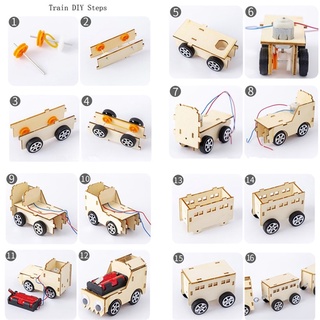 Bộ Đồ Chơi Lắp Ráp Xe Lửa Chạy Điện DIY Dành Cho Trẻ Em
