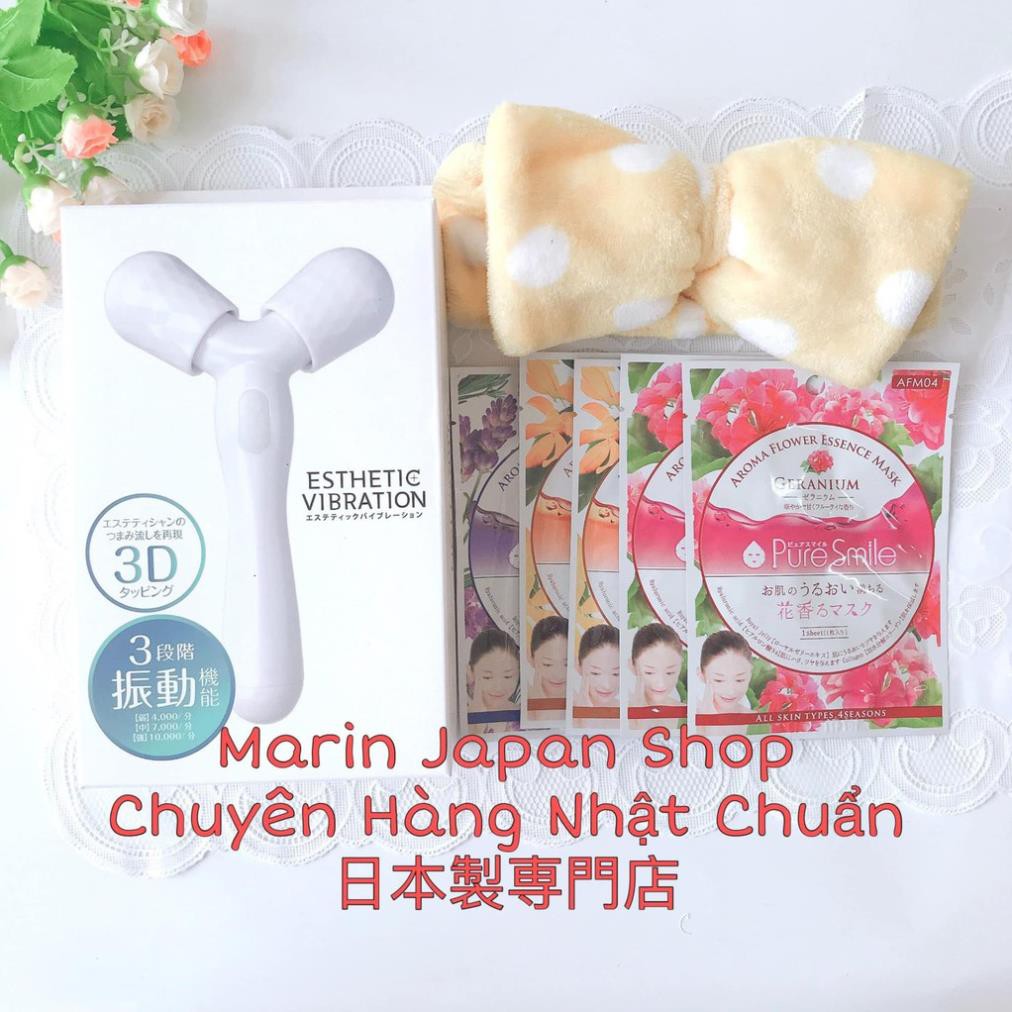 (Sale 1500k -->> 650k) Máy Massage 3D rung cầm tay Esthetic Vibration hàng nội địa Nhật Bản