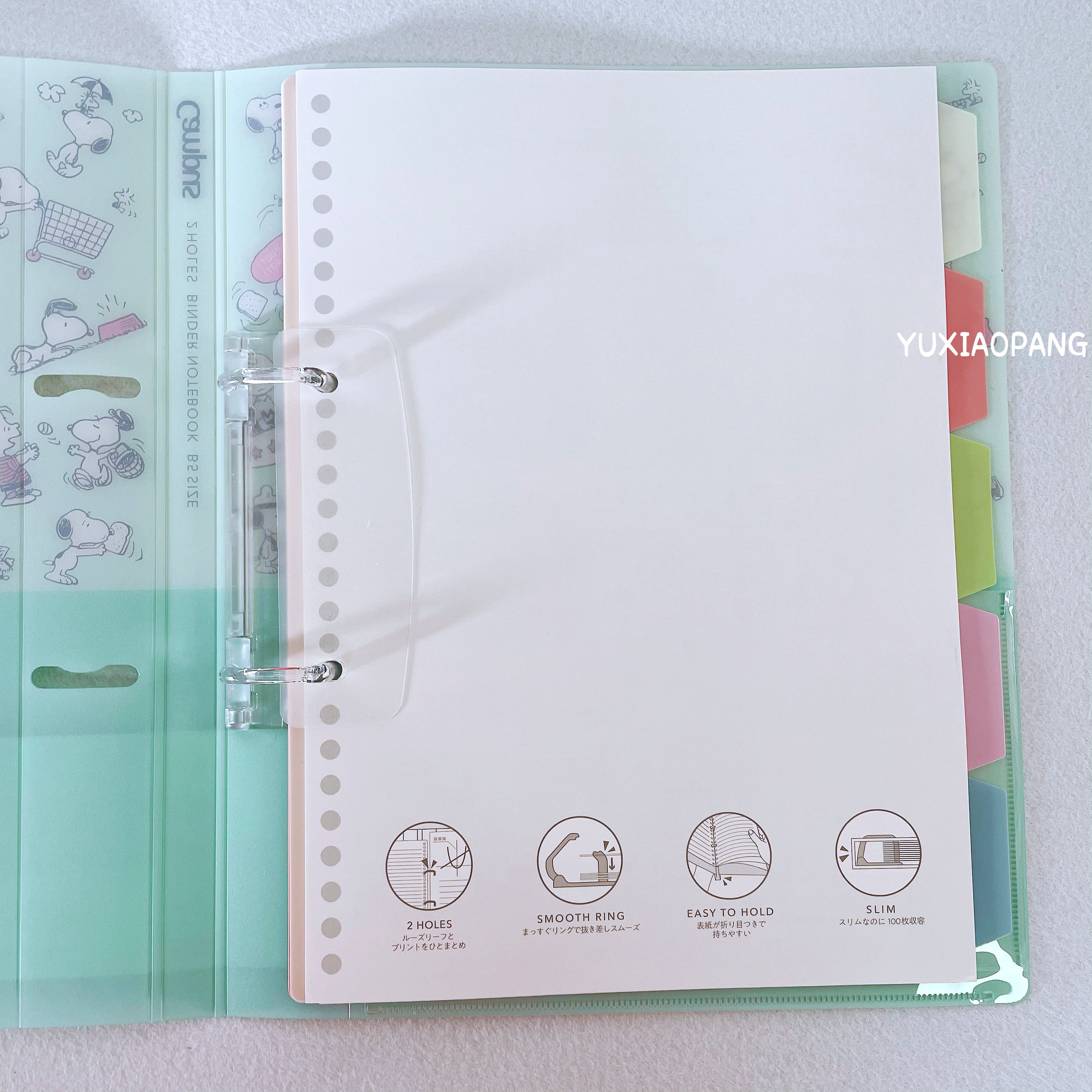 Sanrio Snoopy Limited Japan Sun Star sun-star limited KOKUYO campus binder 2 holes