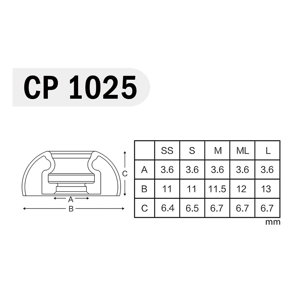 Bộ 2 Cặp Nút Tai Nghe Bằng Silicon Spinfit CP1025 Cho Air pro 3 generations SF