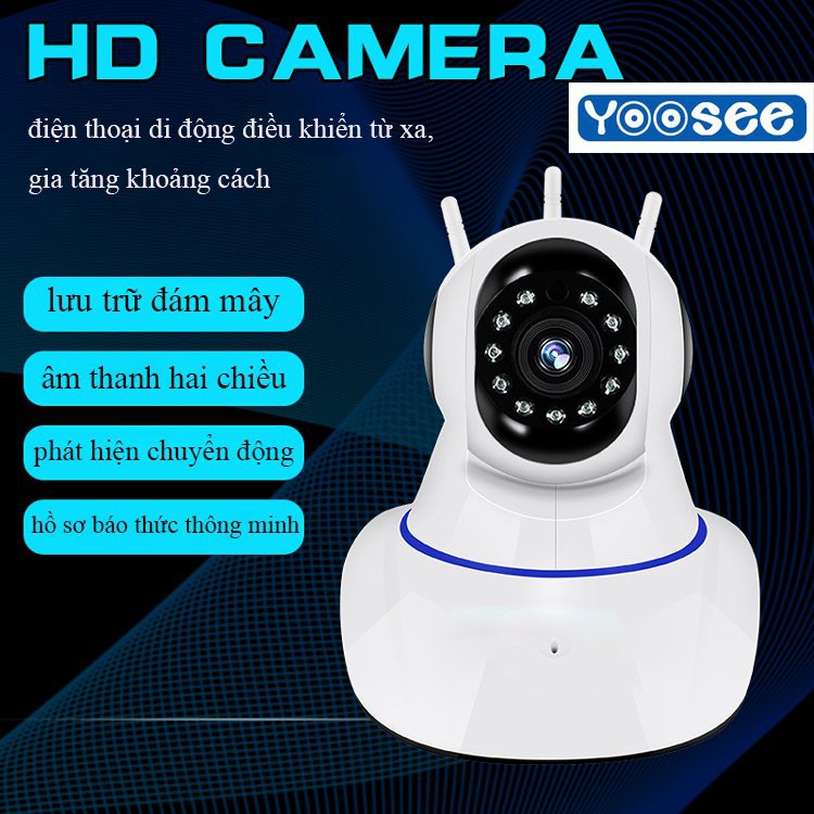 Camera IP Yoosee 3 Râu 8Led FHD 1080P Mẫu Mới, đàm thoại 2 chiều, chuẩn 100%, giá ưu đãi