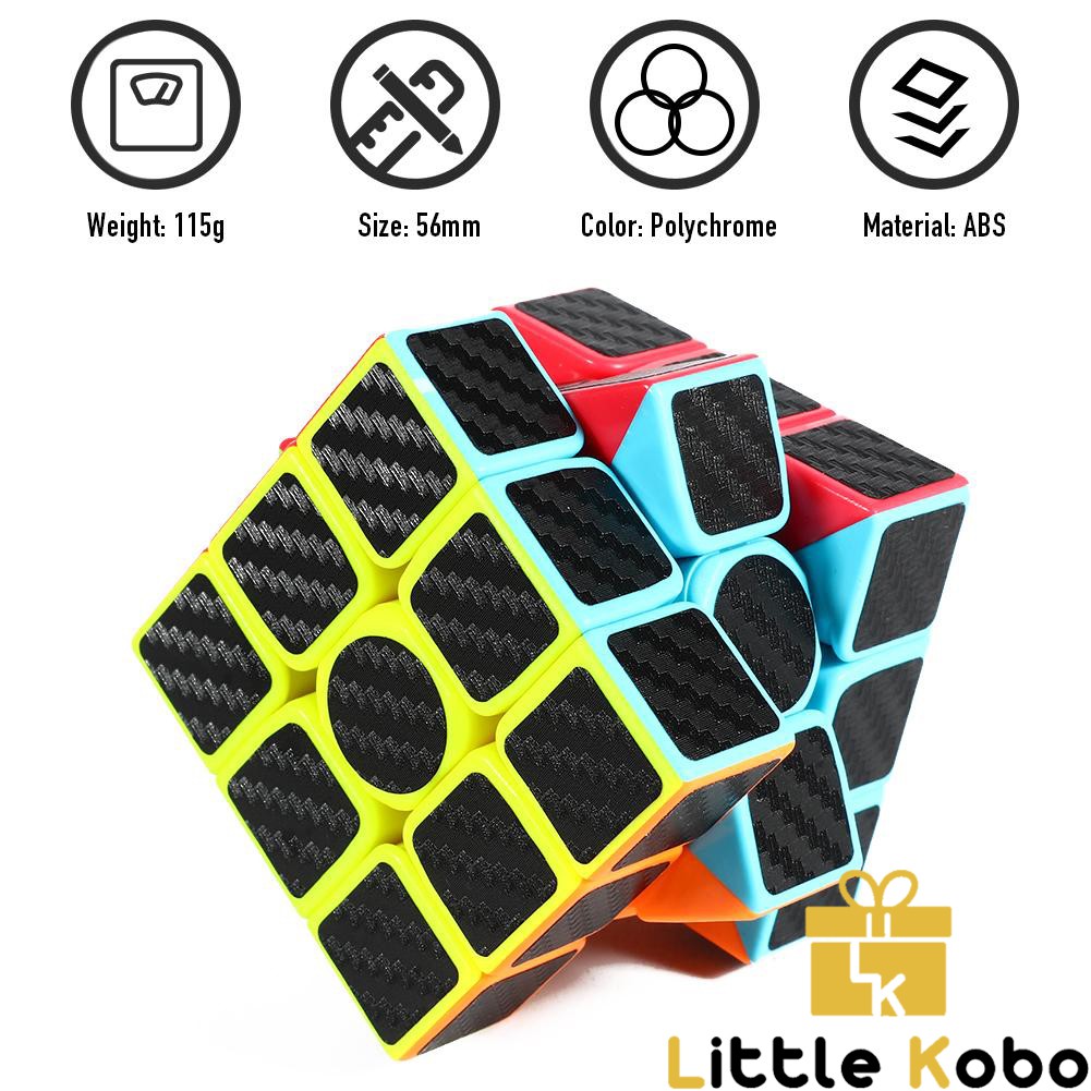 Rubik 3x3 Z-Cube Carbon Cacbon Rubic 3 Tầng Cao Cấp Đồ Chơi Trí Tuệ