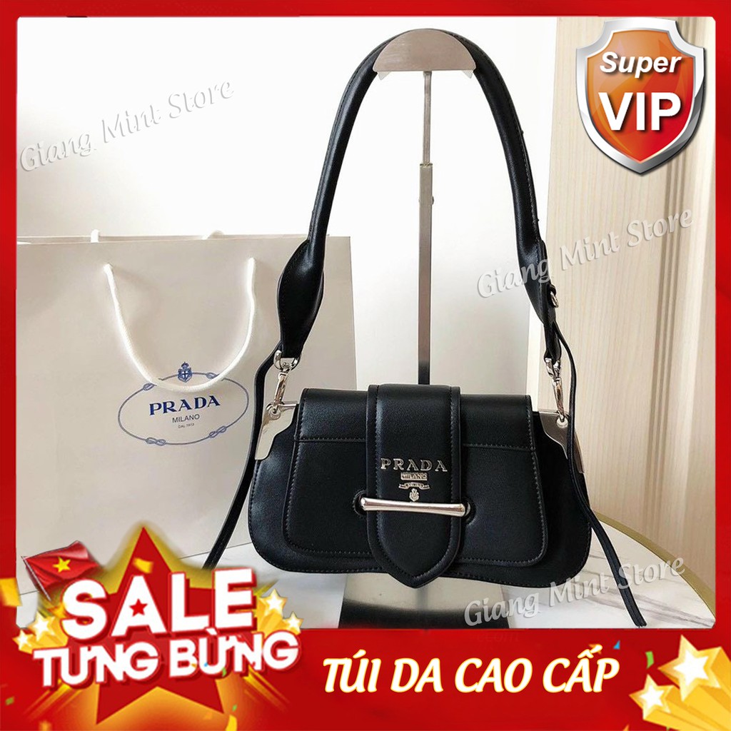 Túi kẹp nách PRA DA  fullbox 🔥CỰC HOT🔥 túi nữ PRA DA TBT thiết kế 2 tông màu chủ đạo trắng-đen dễ phối đồ | BigBuy360 - bigbuy360.vn