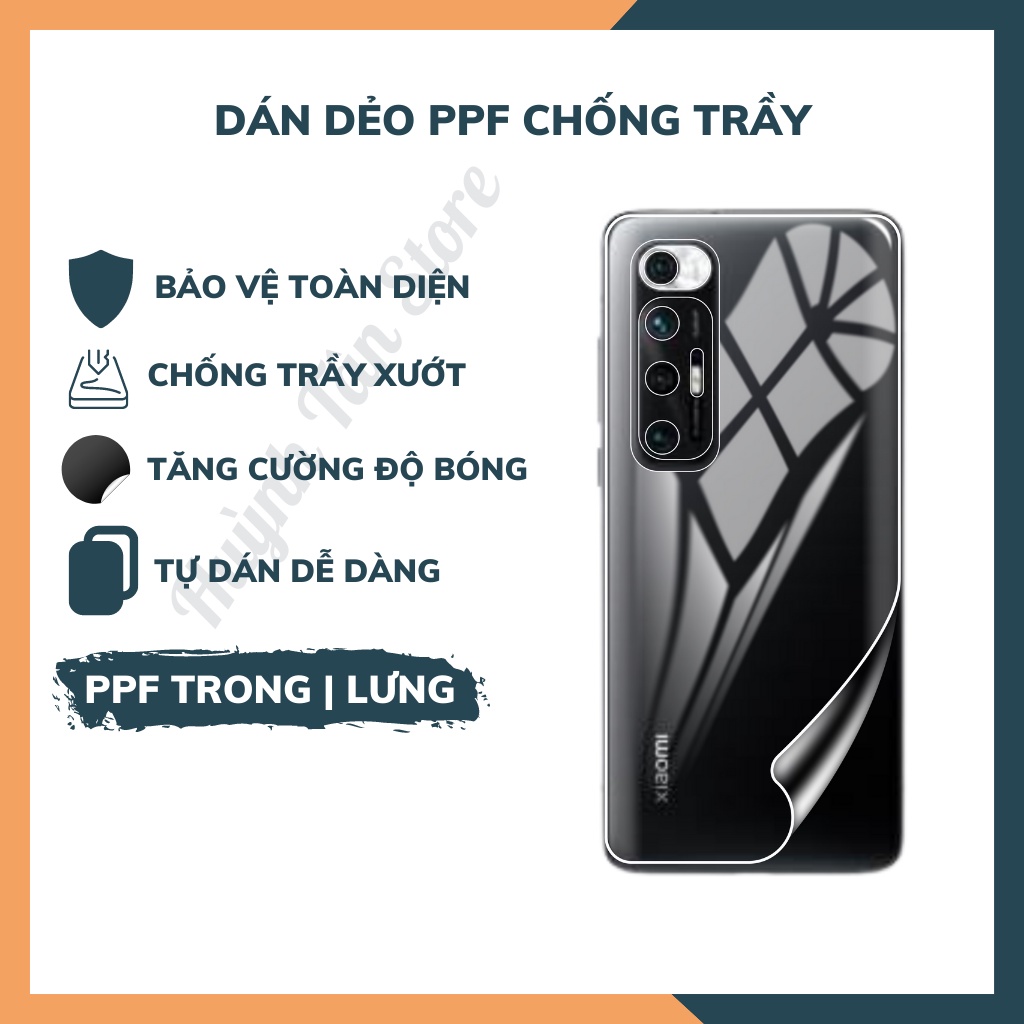 Dán dẻo PPF xiaomi mi 10s trong suốt hoặc nhám chống bám vân tay bảo vệ điện thoại mua 1 tặng 1 huỳnh tân store