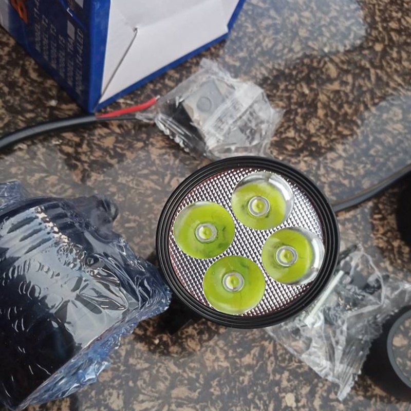 Đèn Led trợ sáng L4 ngắn 3 chế độ Tặng kèm công tắc on/off gắn xe máy