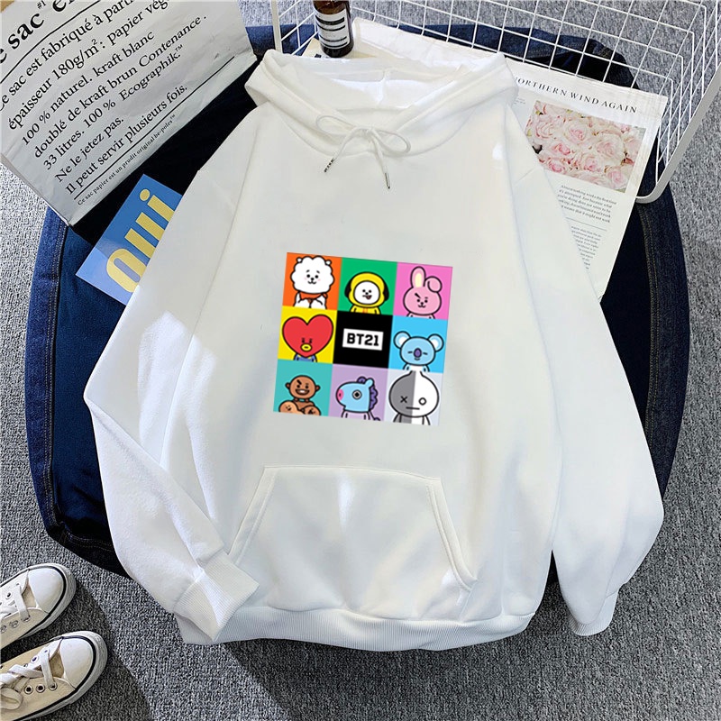 Áo Hoodie Thể Thao Dài Tay Thời Trang Hàn Quốc