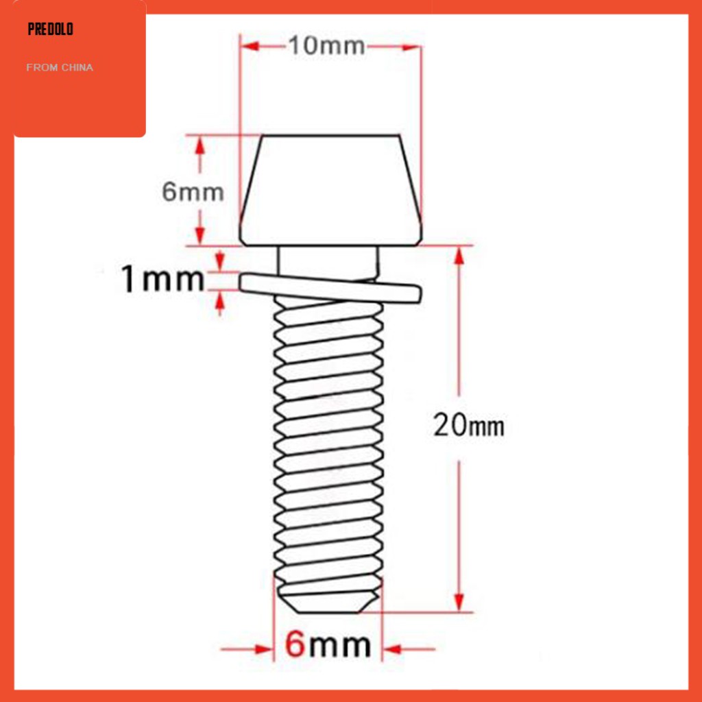 Set 10 Ốc Vít M5 M6 Chuyên Dụng Cho Xe Đạp