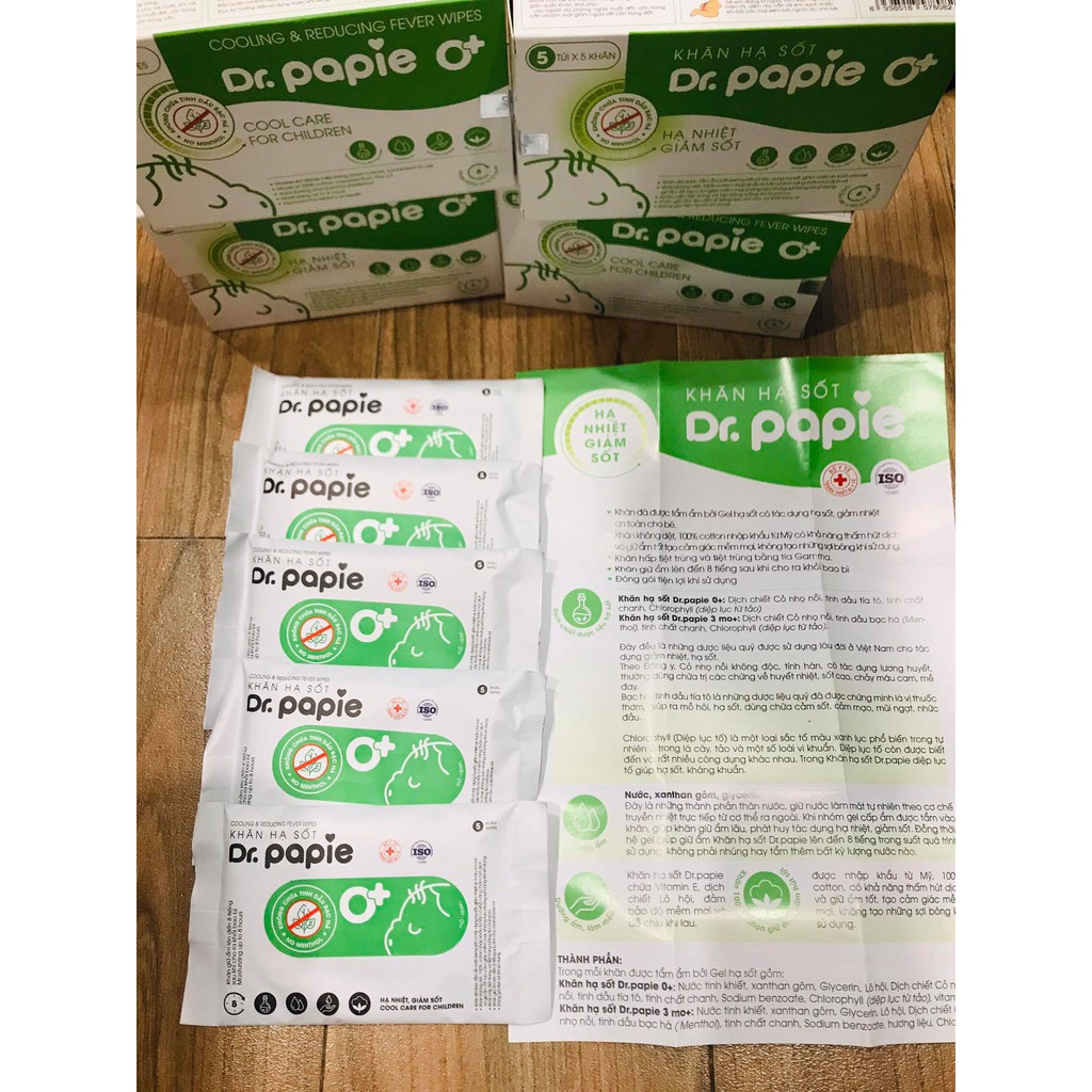 KHĂN HẠ SỐT DR PAPIE
