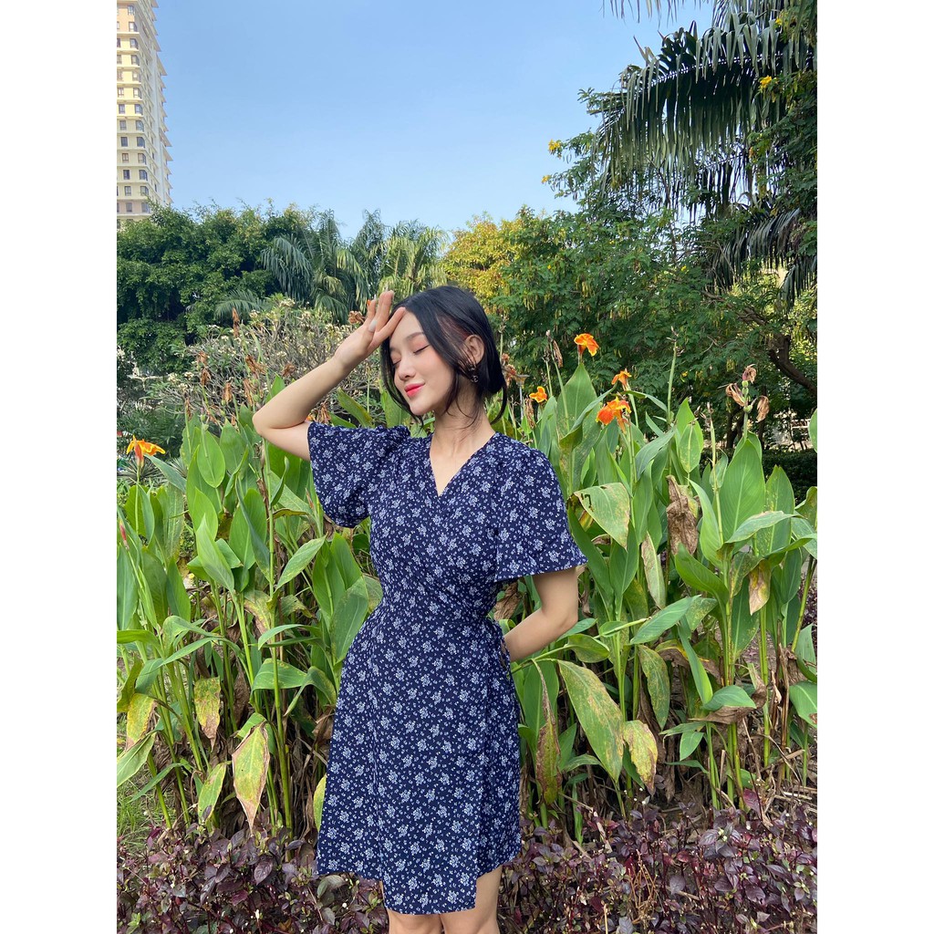 [Mã WABRWA15 giảm 15% đơn 300K] Đầm hoa - wrap - váy hoa HEYBEE HT19 | BigBuy360 - bigbuy360.vn