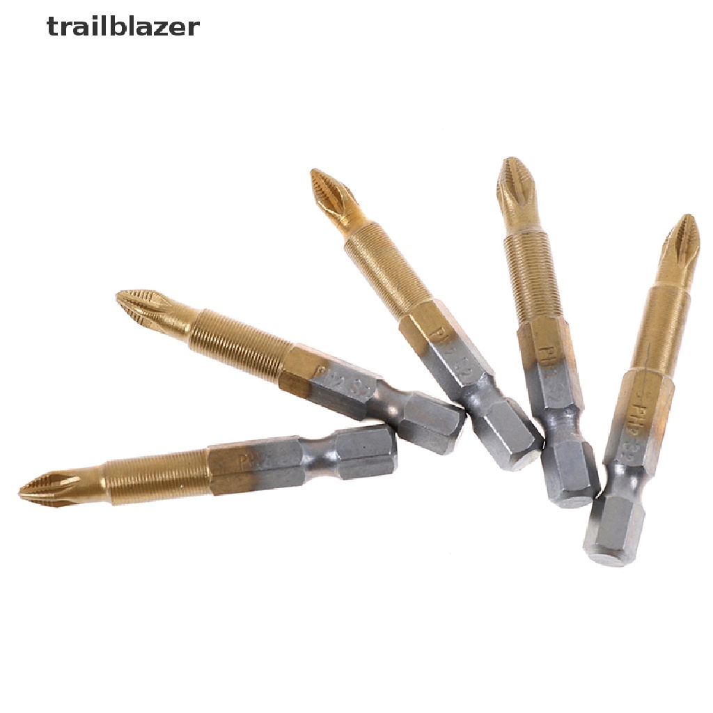 Bộ 5 mũi tuốc nơ vít lục giác phủ titan bền bỉ chống trượt PH2