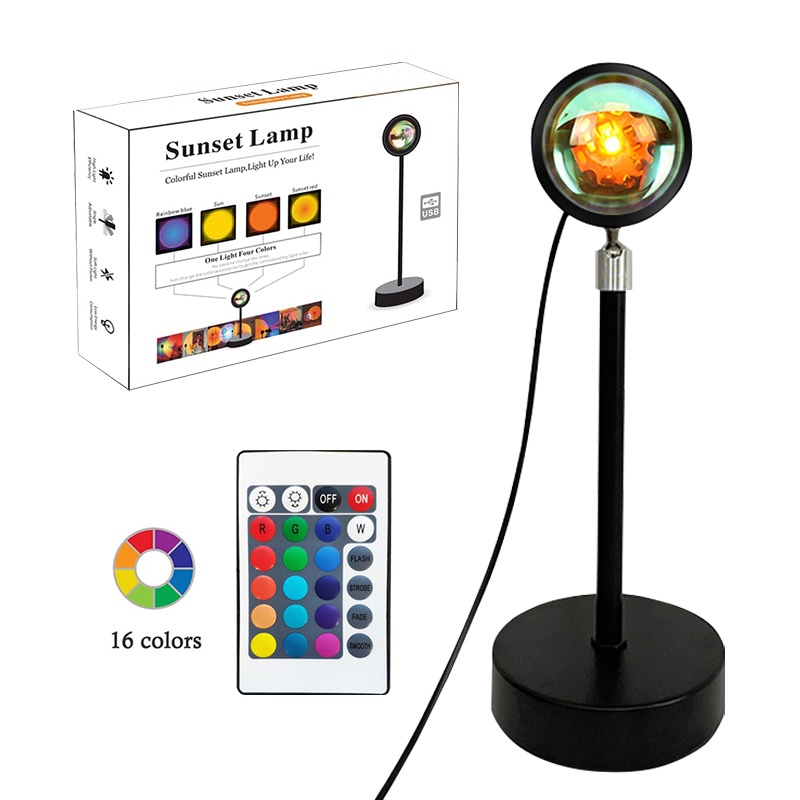 Đèn hoàng hôn 16 màu RGB，bóng led hoàng hôn trang trí / chụp ảnh / quay video / livestream / tiktok，𝗦𝗜𝗘̂𝗨 𝗛𝗢́𝗧 𝗧𝗜𝗞𝗧𝗢𝗞