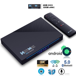 Mua Tv box 8K android 11.0 Bluetooth 5.0 remote điều khiển bằng giọng nói bảo hành 12 tháng H96MAX 8K android tv box
