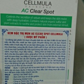 Kem Mụn AC Clear Spot HÀN QUỐC