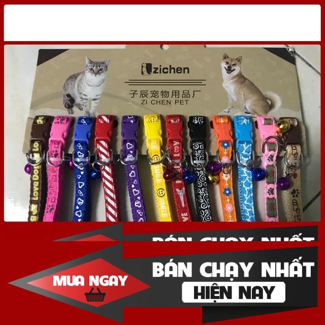 [❌GIÁ SỈ❌] VÒNG CỔ 2 LỚP CÓ CHUÔNG CHO CHÓ MÈO RỘNG 1CM 0 ❤️