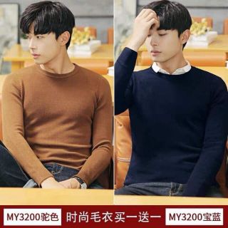 Áo len mịn cổ tròn