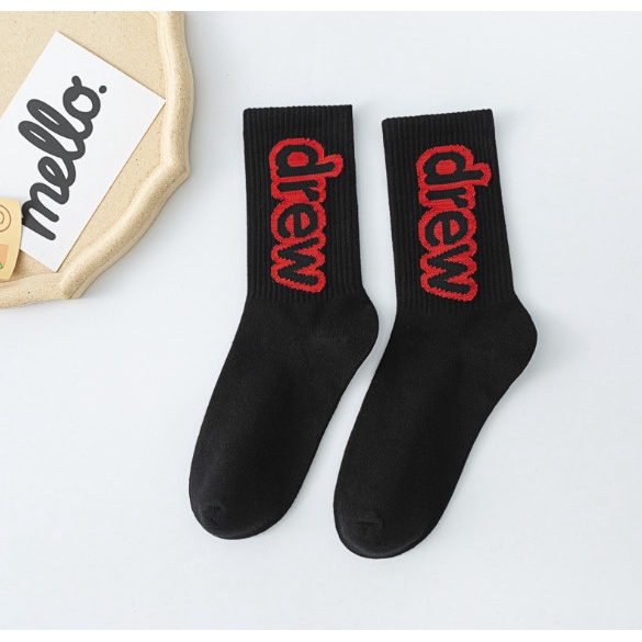 Vớ Tất DREW SMILE cao cổ Nam Nữ phong cách trẻ trung, năng động.