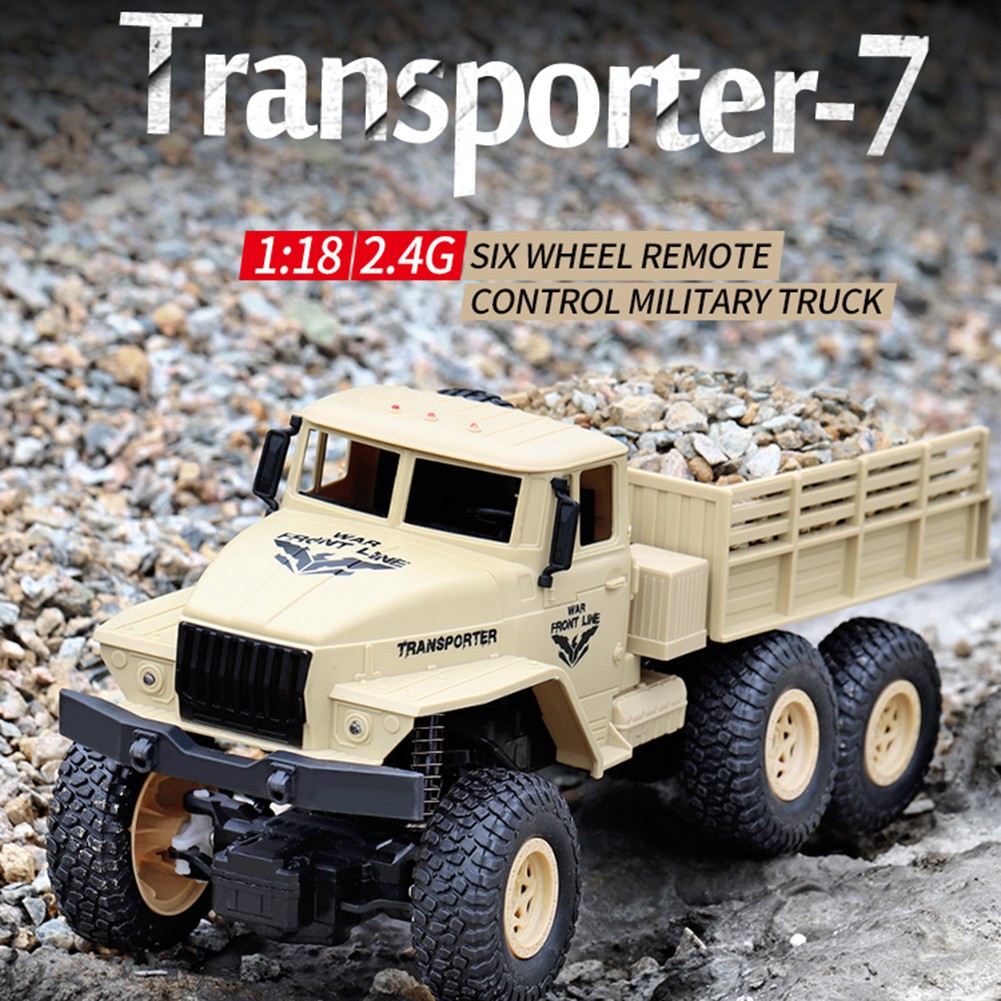 RC Xe Quân Sự Đồ Chơi Điều Khiển Từ Xa Q68 / Q69 1 / 18 2.4g 6wd 10km / H