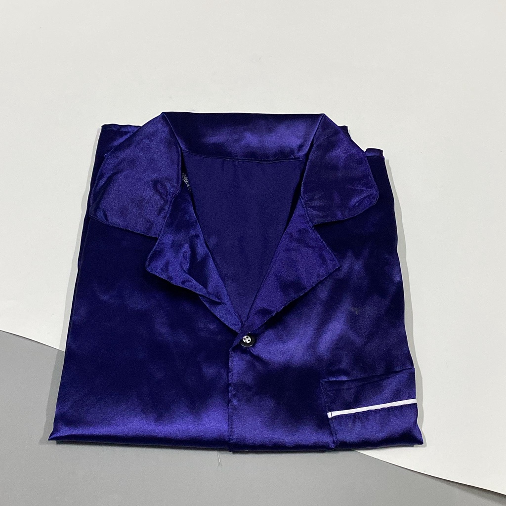 Bộ Pijama đùi lụa phi bóng freesize&lt;60kg
