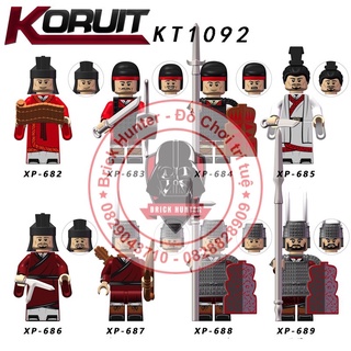 Koruit KT 1092 minifigures mô hình nhân vật lính thời Hán Sở tranh hùng Lưu Bang Hạng Vũ