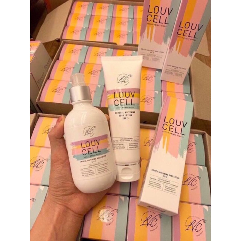 ( CHÍNH HÃNG ) 𝐊𝐄𝐌 𝐃𝐔̛𝐎̛̃𝐍𝐆 𝐓𝐑𝐀̆́𝐍𝐆 𝐁𝐎𝐃𝐘 𝐋𝐎𝐔𝐕 𝐂𝐄𝐋𝐋- Kem Dưỡng Thể Louv Cell 120ml | BigBuy360 - bigbuy360.vn