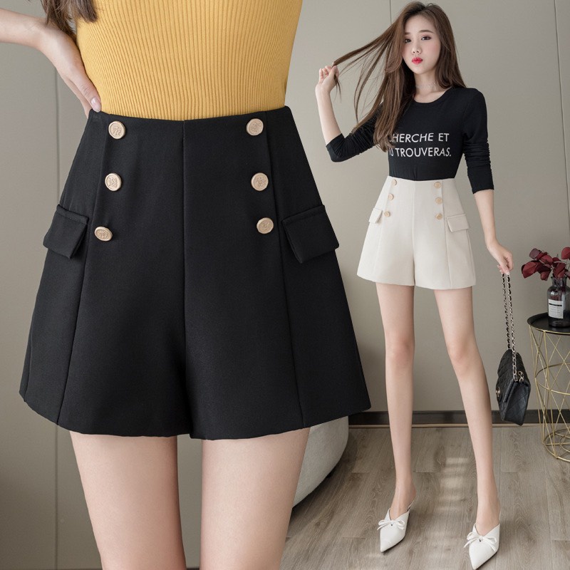 Quần đùi short nữ lưng cao chất liệu tuyết mưa bigsize 40 - 75kg
