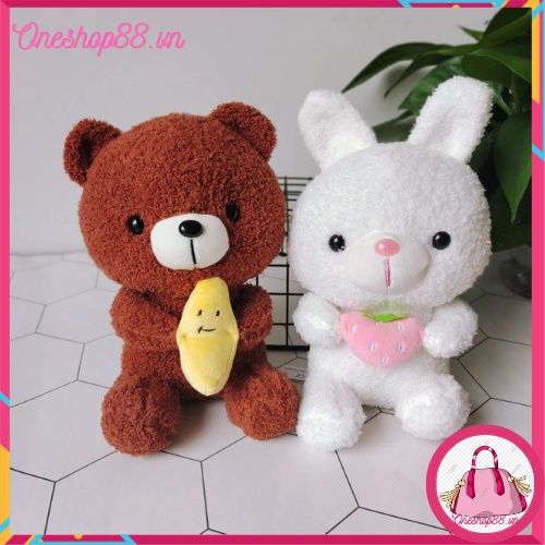 Thú gấu nhồi bông, gối ôm cao cấp hàng Quảng Châu quà tặng cho bé size 25cm siêu đáng yêu